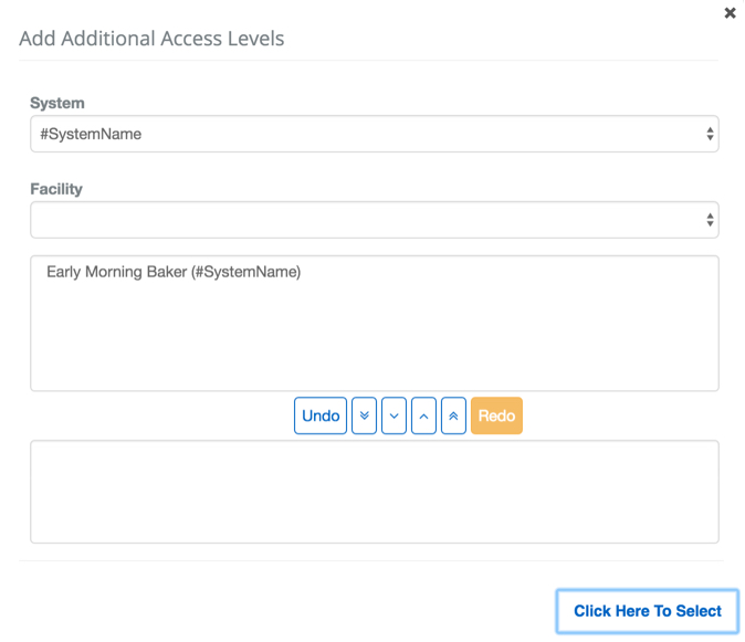 Add Access Levels to a Person
