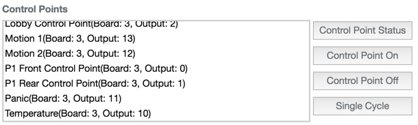 Control Point Diagnostics