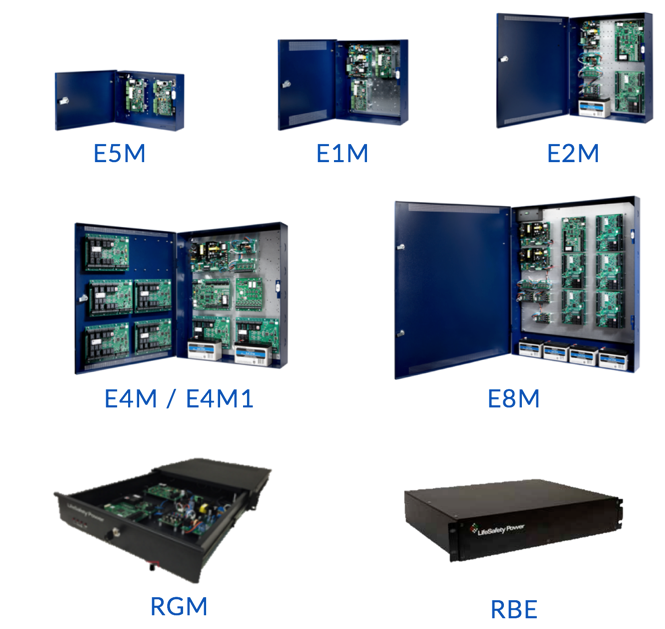 Supported LifeSafety Power Enclosures