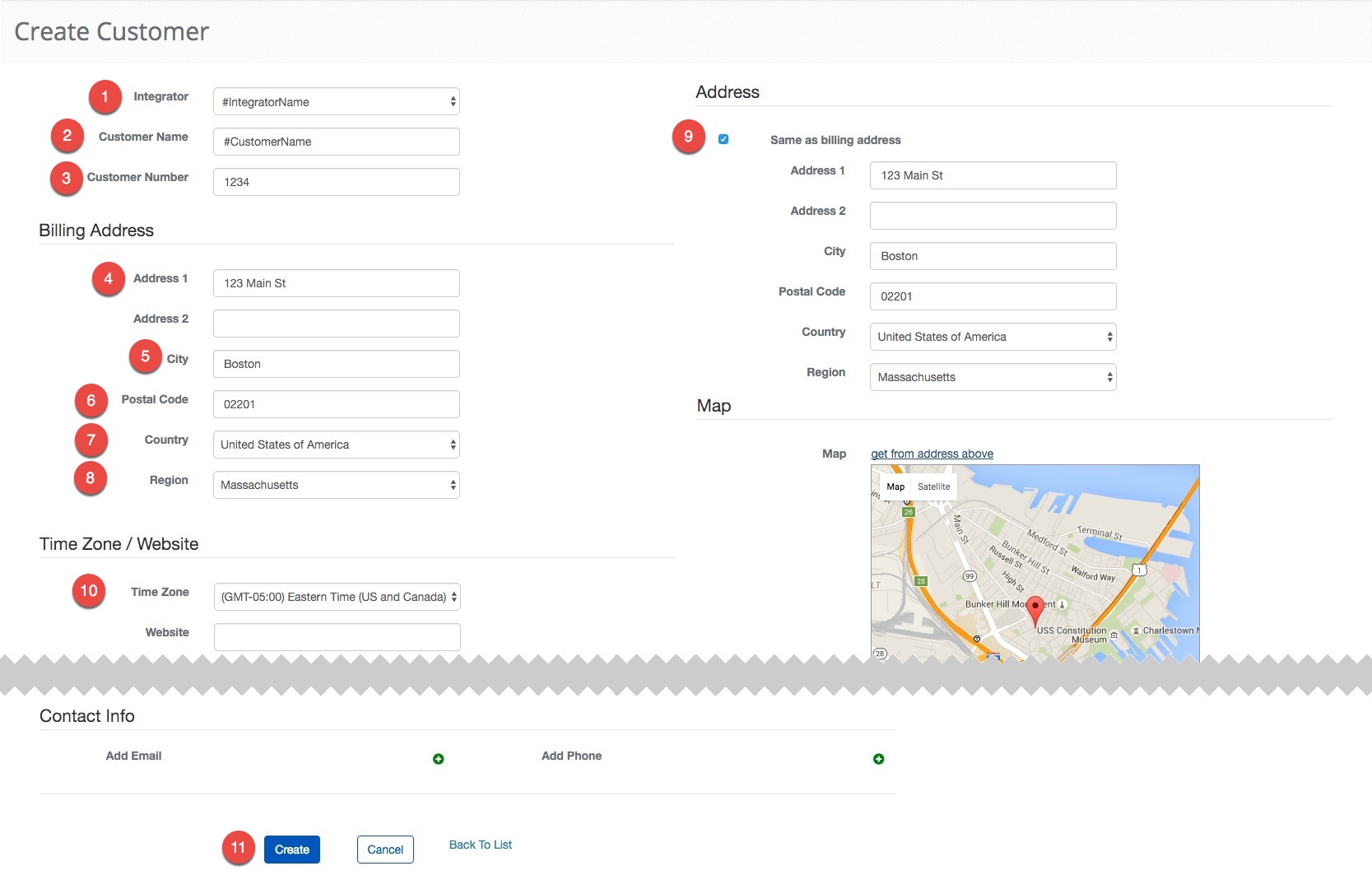 Create a Customer - Demo