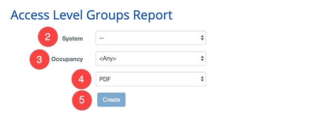 Access Level Groups Report 1