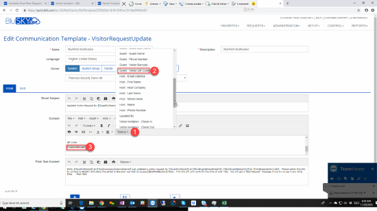 Add QR Code to Notification Template