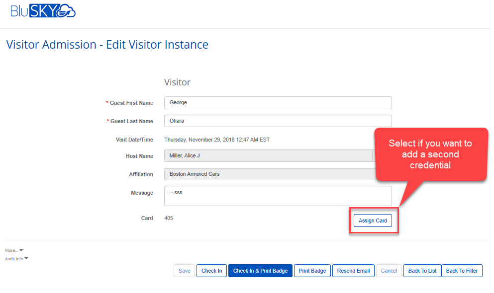 Adding a second card to guest