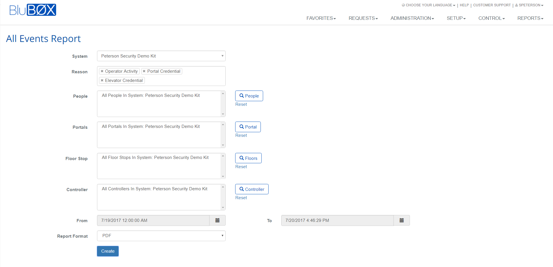All Events Report Query