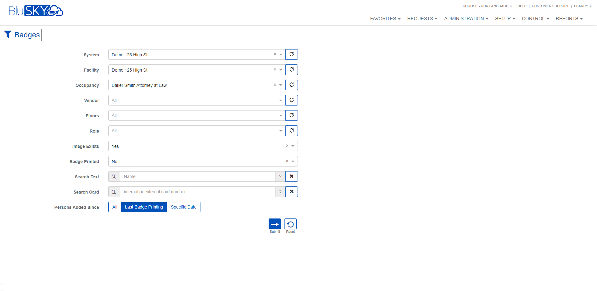 Badges   Filter Settings