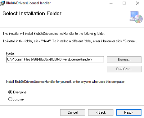 BluB0X Drivers License Handler Location