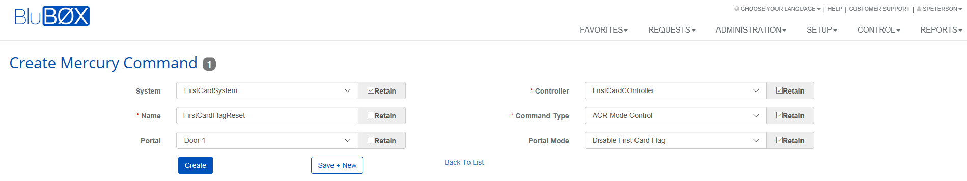 Command   FirstCardFlagReset