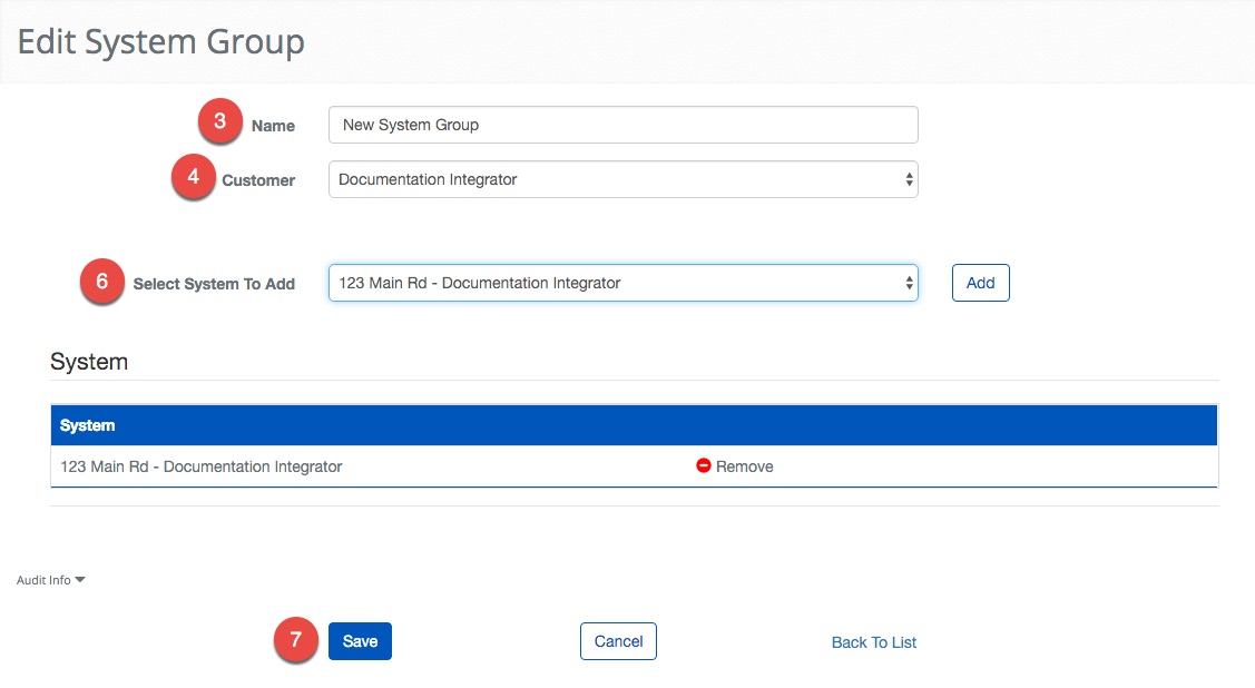 Create System Group