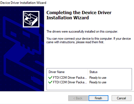 IDWedgePro Drivers Finish screen shot