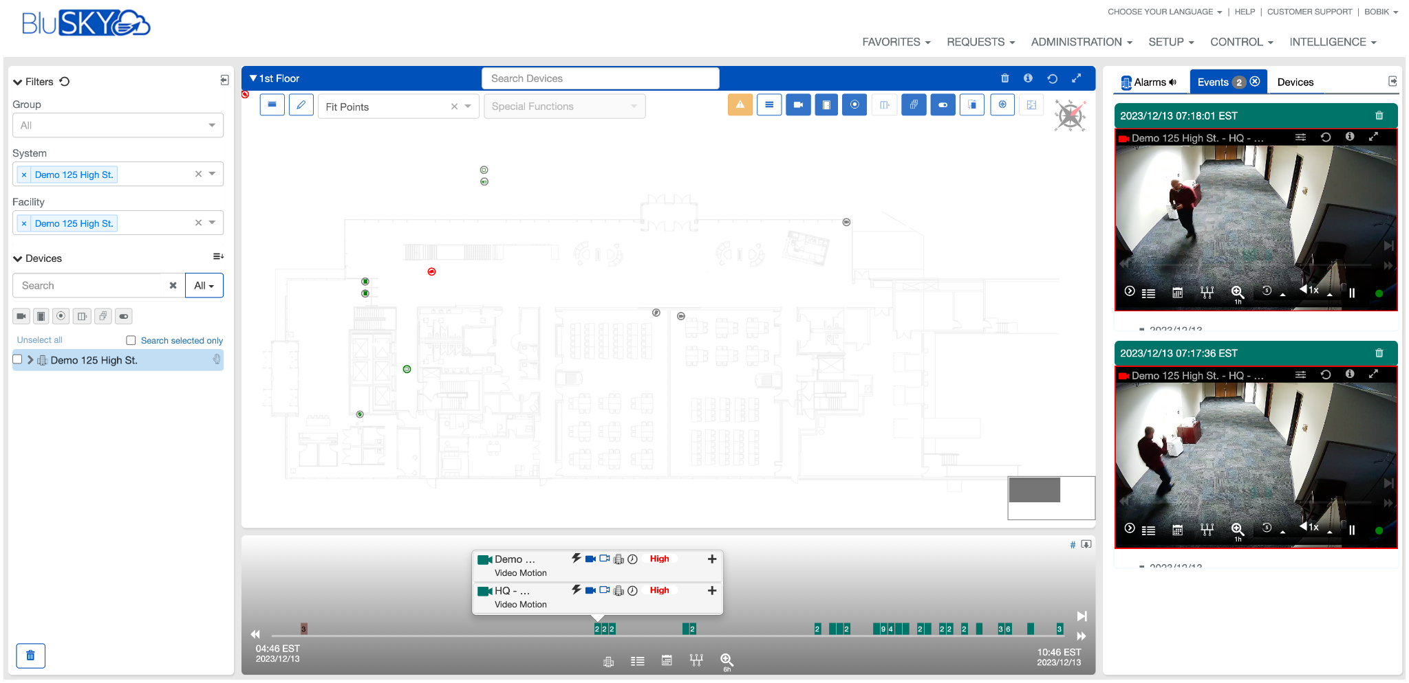 Interactive maps 2 videos timeline 2