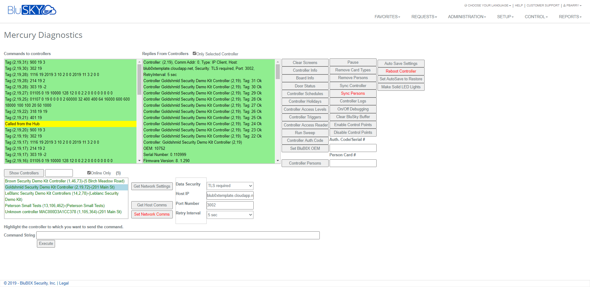Mercury Firmware Upgrade   Controller Host Comms