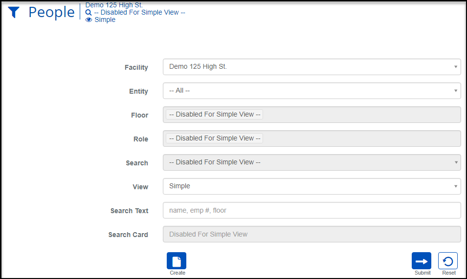 People List View Search Criteria