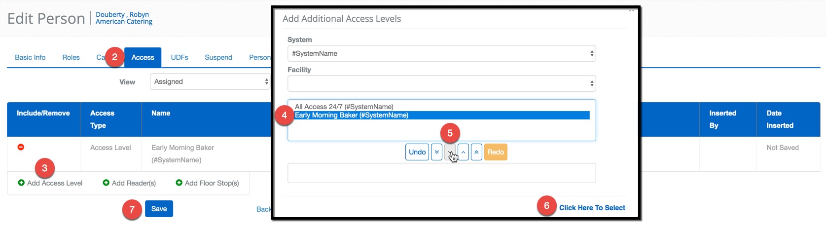 Robyn's Access Level