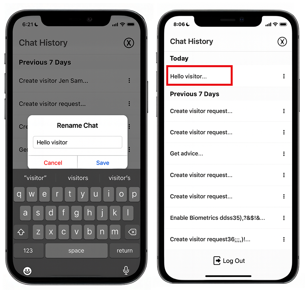 chat history rename 2