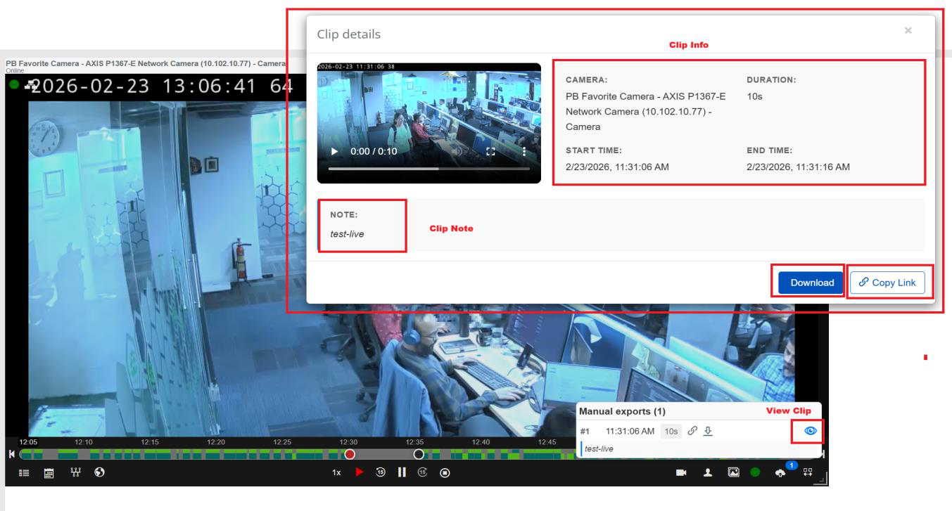 Improved export modal