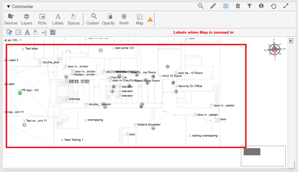 Labels when Map is zoomed in