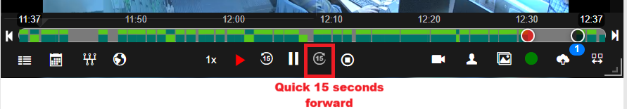 Quick 15 seconds backward