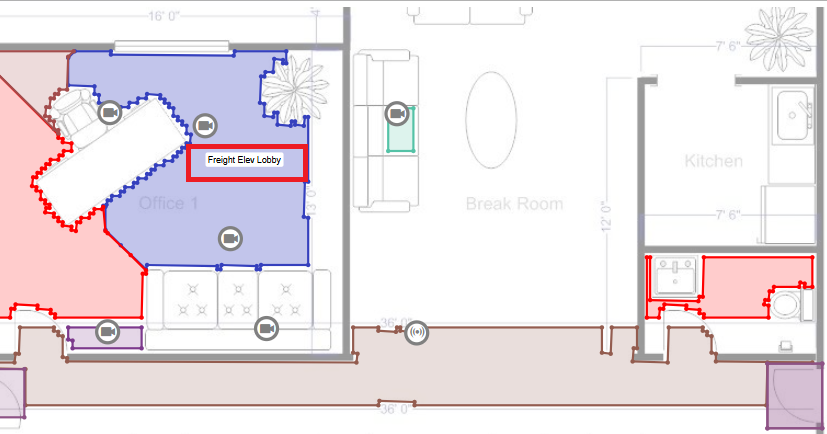 ROI label displayed on hover