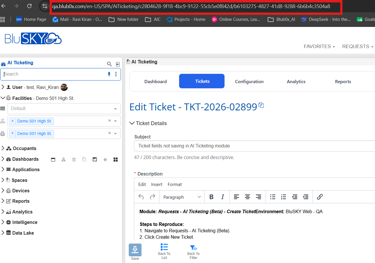 Direct Ticket URL Access