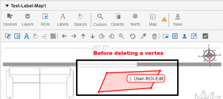 Edit polygon using vertex movement