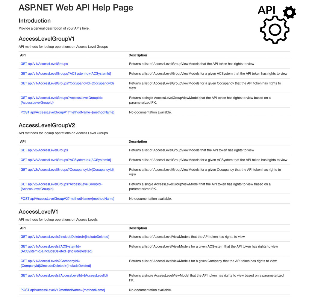 API